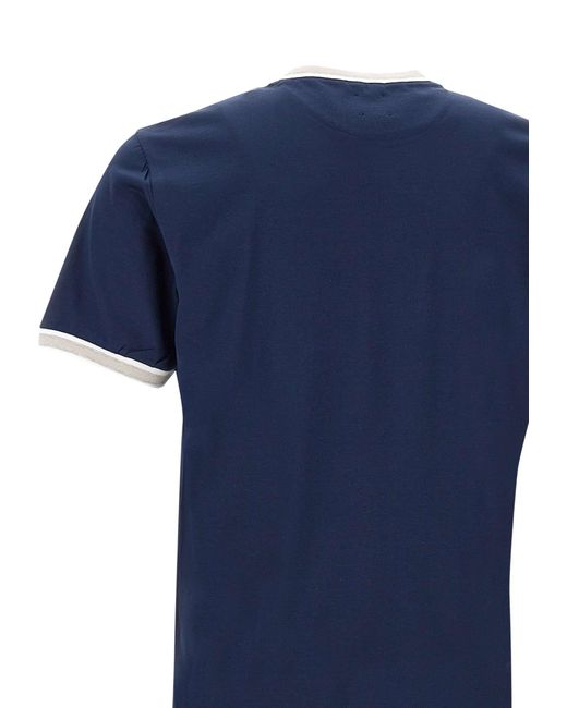 Eleventy Blue Cotton T-Shirt for men