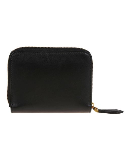 Balmain Black Bbuzz Zipped Wallet-Calfskin