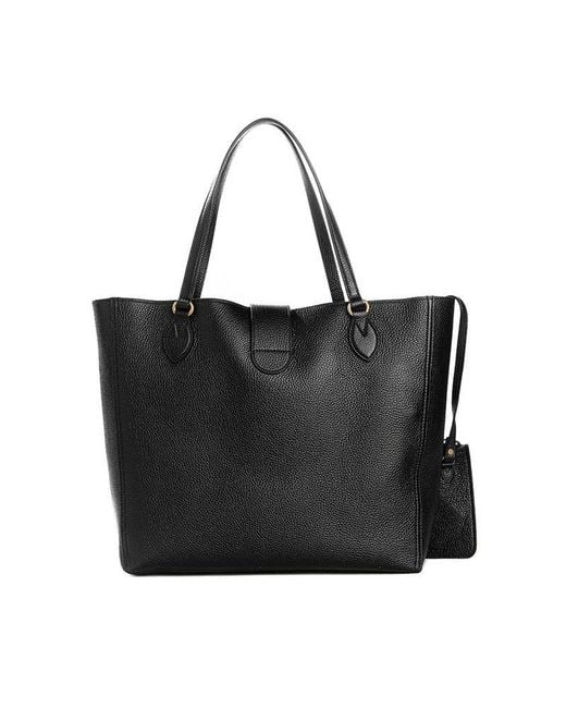 Gucci Black Tote Bag Leather Tote-Bags