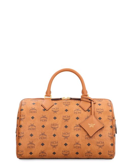 MCM Brown Boston Ella Handbag