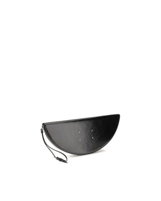 Maison Margiela Black Calf Leather Bos Taurus Clutch Bag