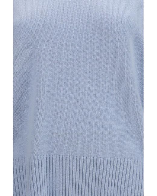 Loulou de Saison Blue Anton Lds Cashmere Sweater Kashmir/Capra Hircus