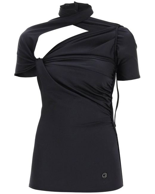Coperni Black Top With Knotted Details