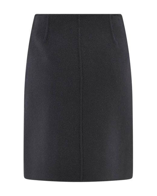 P.A.R.O.S.H. Black Wool Skirt