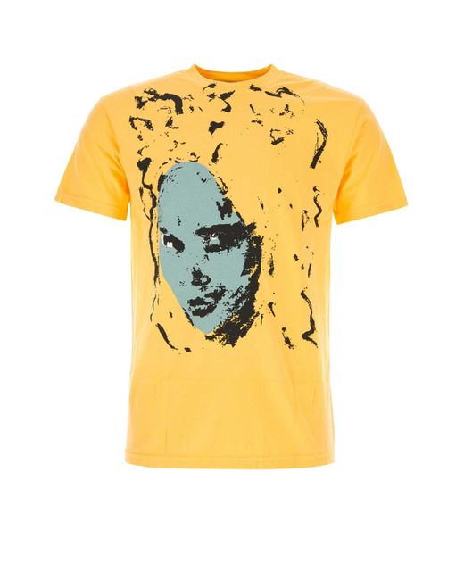 Kidsuper Yellow Cotton T-Shirt for men