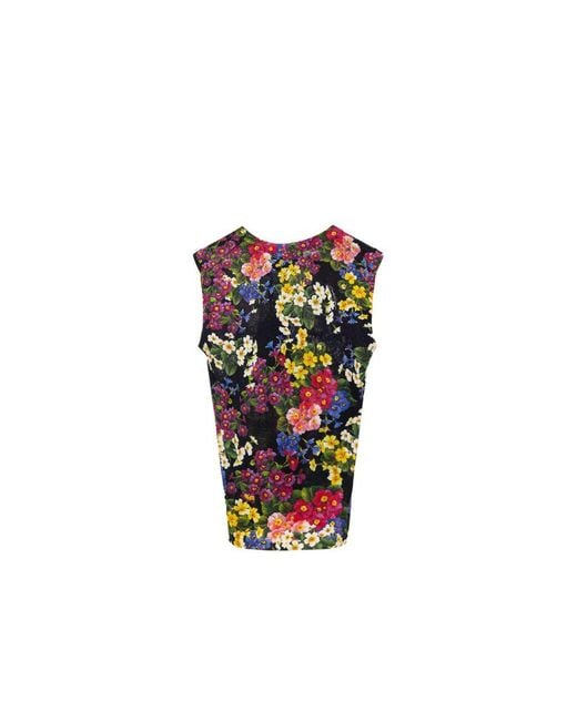 Dolce & Gabbana Multicolor Black Cashmere Clothing