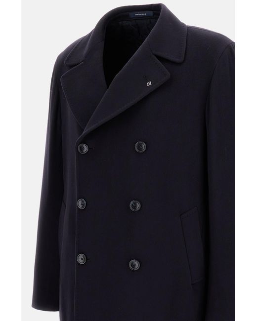 Tagliatore Blue Bruce Long Unlined Coat for men