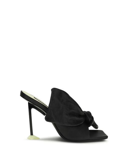 Givenchy Black Boudoir Heeled Mules Lamb Ovis Aries Sandal