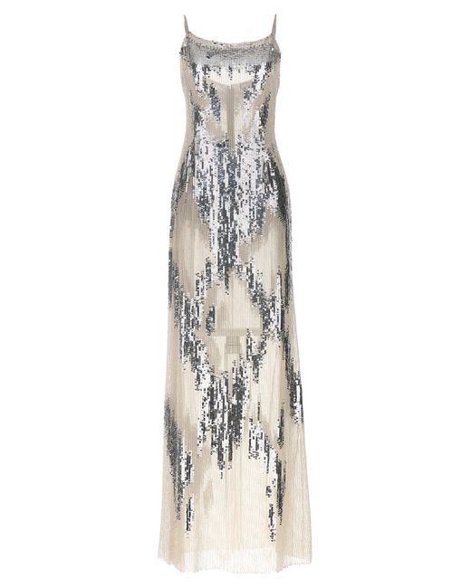 Elisabetta Franchi White ' Carpet' Dress