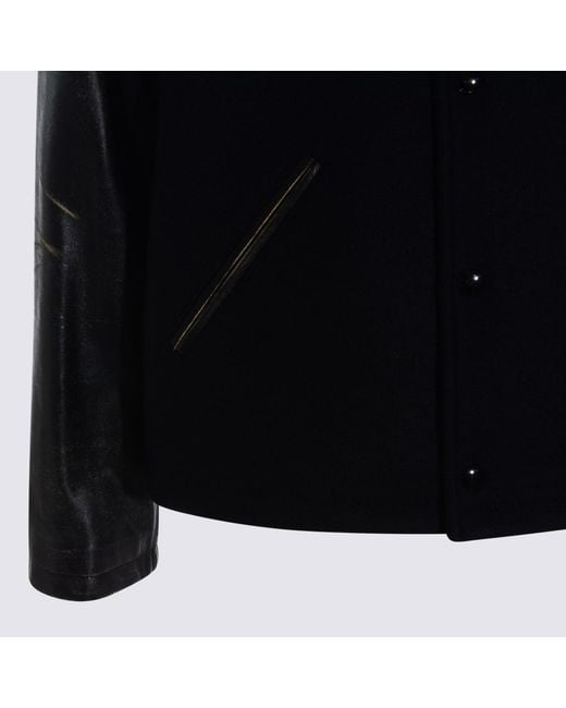 Céline Black Wool Casual Jacket for men