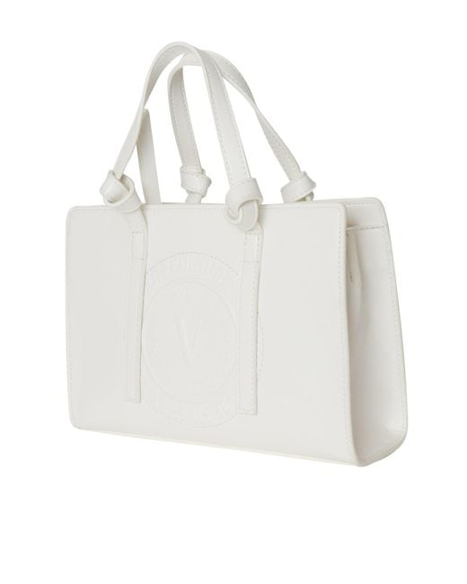 Versace White Tote Bag