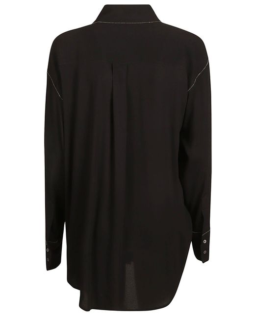 Fabiana Filippi Black Long-sleeved Shirt