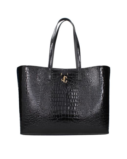 Jimmy Choo Black Leather Shoulder Bag