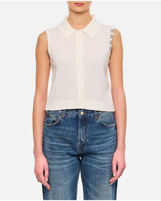 Thom Browne Blue 4-Bar Cotton Vest
