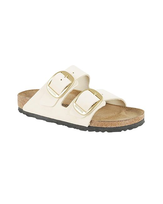 birkenstock arizona white gold buckle