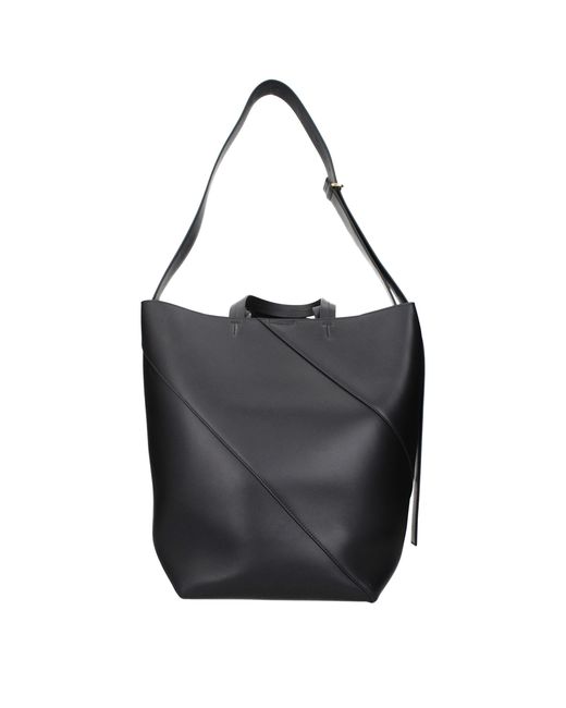 Jil Sander Black Leather Crossbody Bag