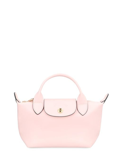 Longchamp Pink Xs Le Pliage Xtra Leather Handbag