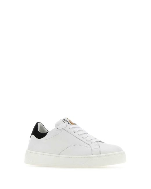 Lanvin White Leather Ddbo Sneakers