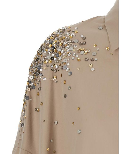 Dries Van Noten Natural Dress Casia Cotton Blouses