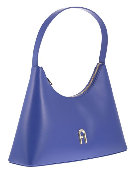 Furla Blue Diamante Small Shoulder Bag