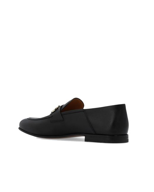 Ferragamo Black Gin Leather Loafers for men