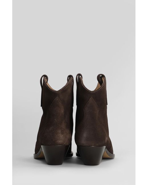 Isabel Marant Multicolor Dewina Texan Ankle Boots