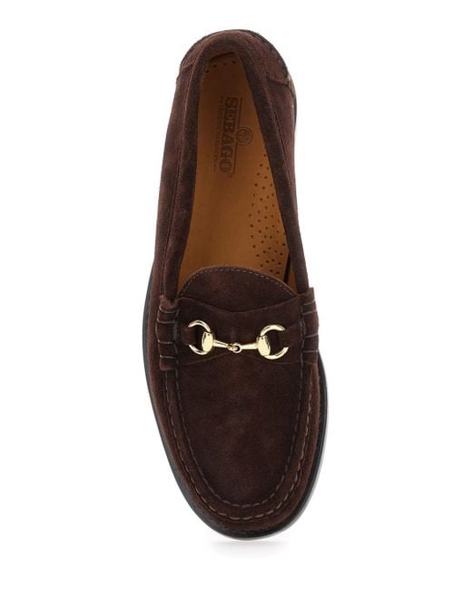Sebago Brown Joe Modena Pull-On Loafers With Horsebit Detail for men