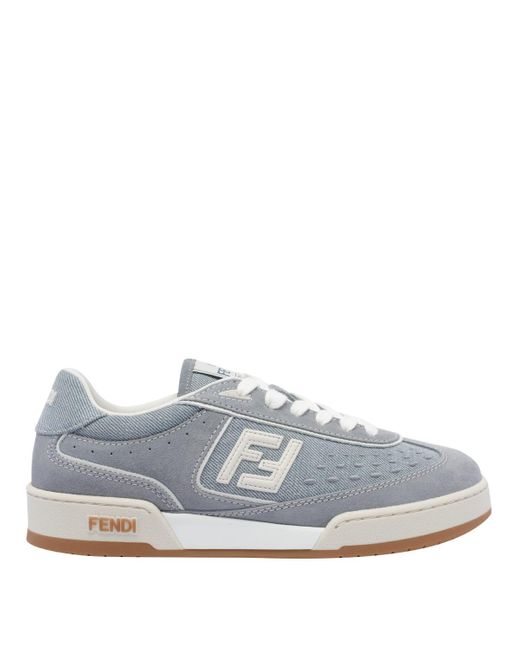 Fendi Gray Match Sneakers