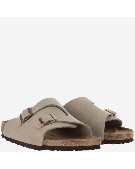 Birkenstock Brown Zürich Suede Sandals for men