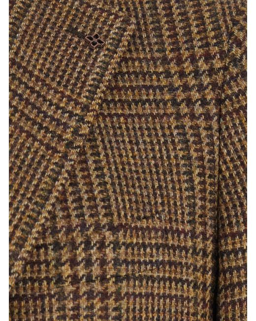 Tagliatore Brown Single-Breasted Jacket Montecarlo Blazers for men