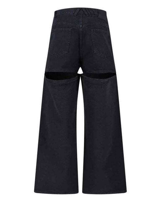 The Attico Blue Cut-Out Jeans