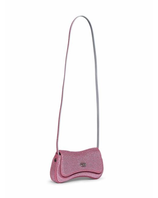 DIESEL White Crossbody Bag Play Polyester Shoulder