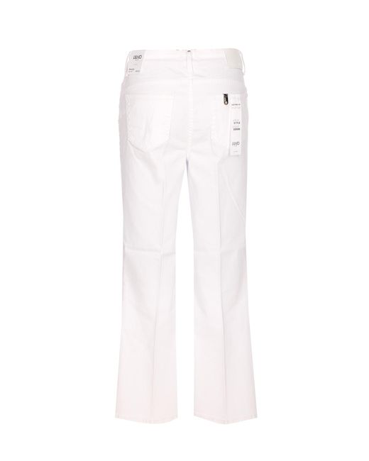 Liu Jo White Jeans Cotton
