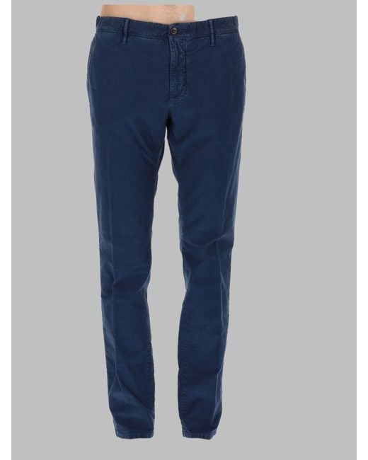 Incotex Blue Jeans Cotton Trousers for men
