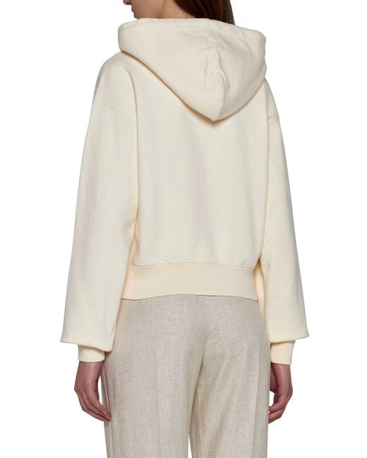 Jacquemus White "Le Hoodie Gros Grain"