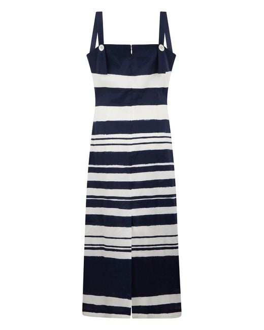 Veronica Beard Blue Midi Dress-Dove Viscose