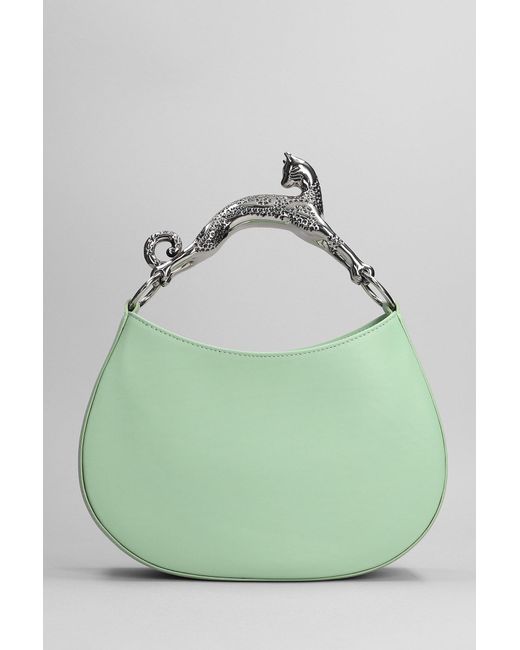 Lanvin Hand Bag In Green Leather