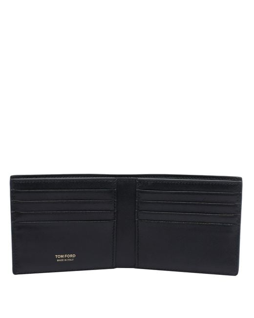 Tom Ford Black Classic Bifold Wallet for men