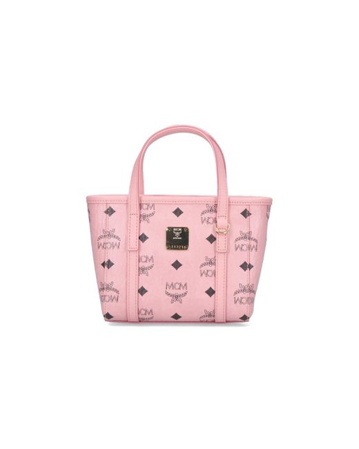【在庫最後の１つです】MCM ピンクToni トップジップバッグ0 X-Mini Toni Top-Zip Shopper in Visetos Pink | MCM ®US
