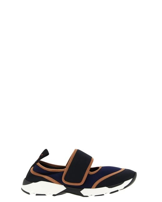 Marni Black Mary Jane Sneakers
