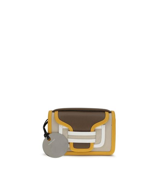 Pierre Hardy Natural Orange Calf Leather Bos Taurus Shoulder Bag