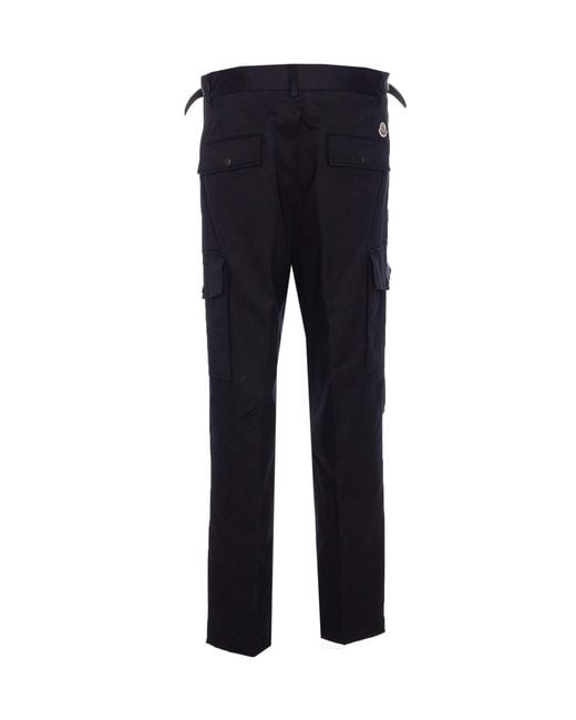 Moncler Blue Trousers Cotton for men