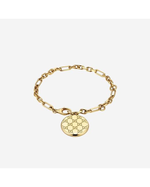 Gucci White Chain Bracelet Brass