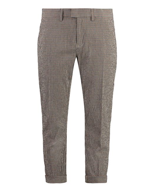 Dondup Gray Pablo Cotton Trousers for men