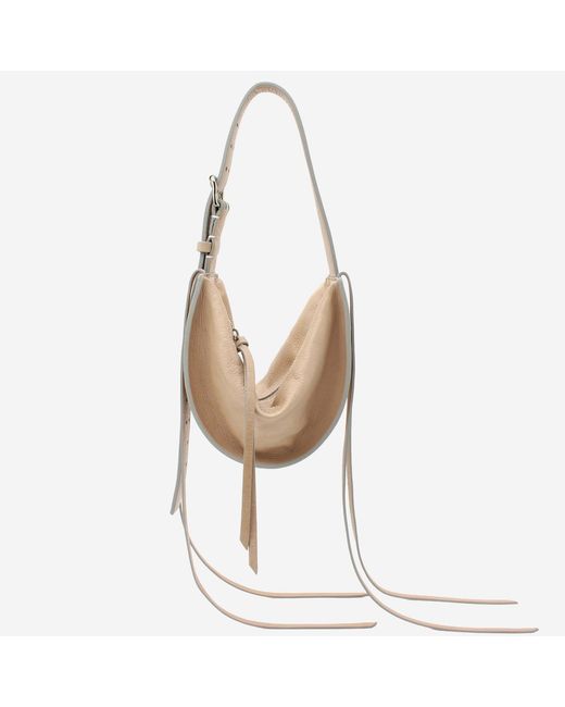 RADICA STUDIO White Hammock Bag Amacasouffle Leather Shoulder