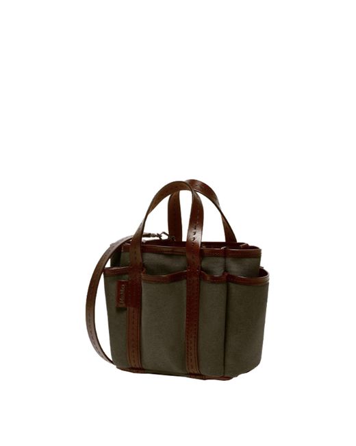 Max Mara Brown Garden Cabasxs Shoulder Bag
