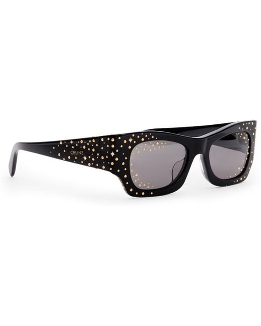 Céline Black Sunglasses With Details Acetate