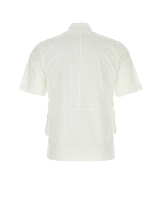 C P Company White Cotton Shirt for men
