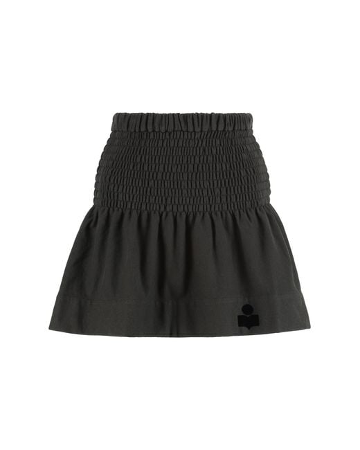 Isabel Marant Black Pacifica Jersey Skirt Polyester