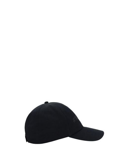 3 MONCLER GRENOBLE Black Baseball Cap for men